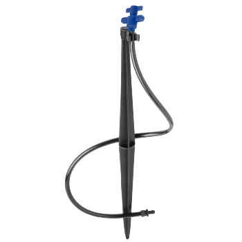Gotejador Regulável GA-2 com haste + anilhas + conector AD-1 + microtubo de PVC